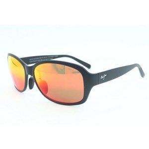 Maui Jim Manchester United MJ 433N-35UTD Black Sunglasses Red Polarized Lens (C)